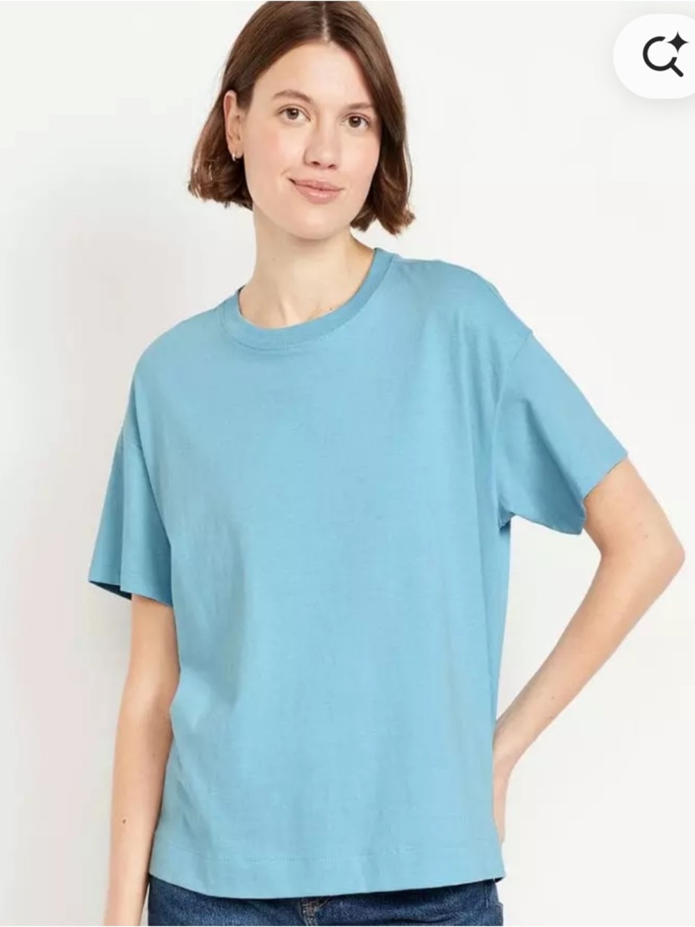 NWT Old Navy Vintage Tee,Crew,PXL,Cool Rain Blue,Vented Side,100%Cotton,SOLD OUT